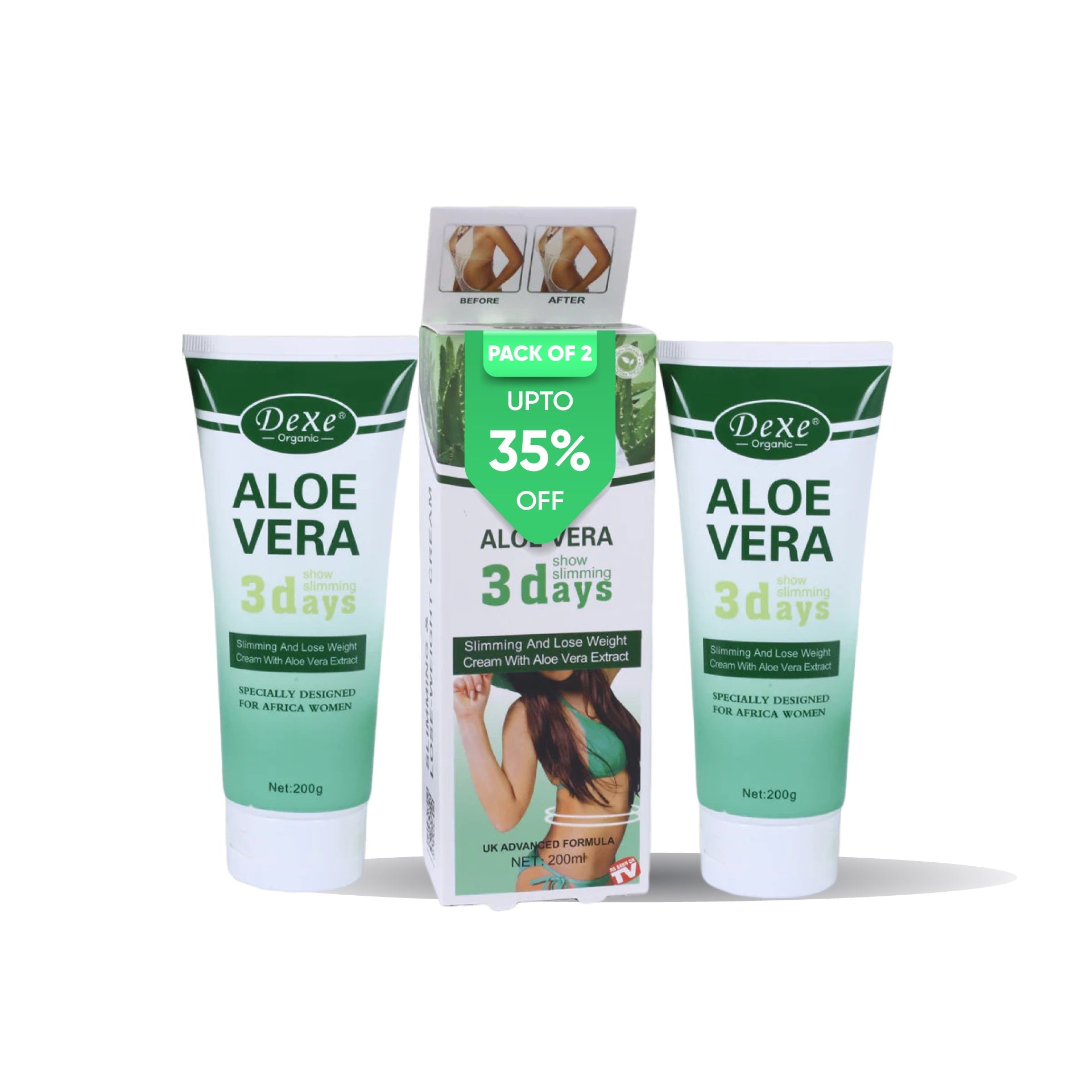 Aloe Vera Slimming Cream Body Cream Pack of Two