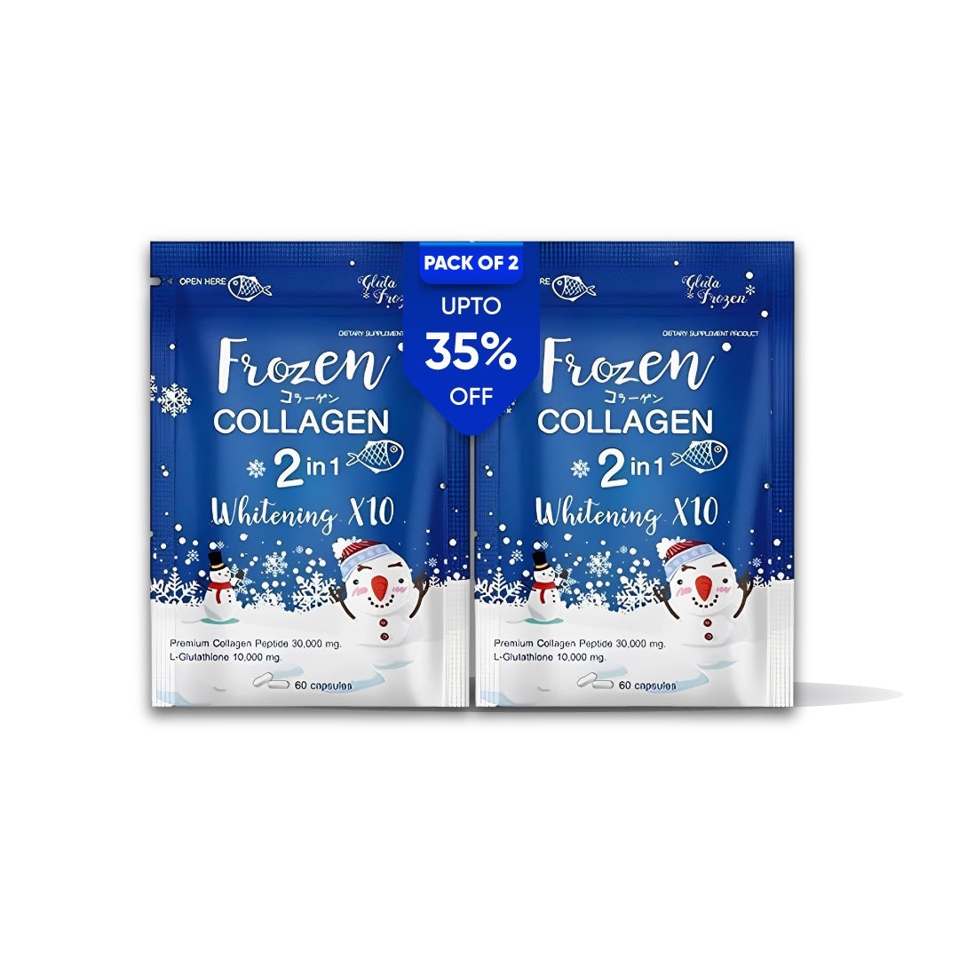 Frozen Collagen 2 in 1 Skin Whitening Capsules Pack of Two