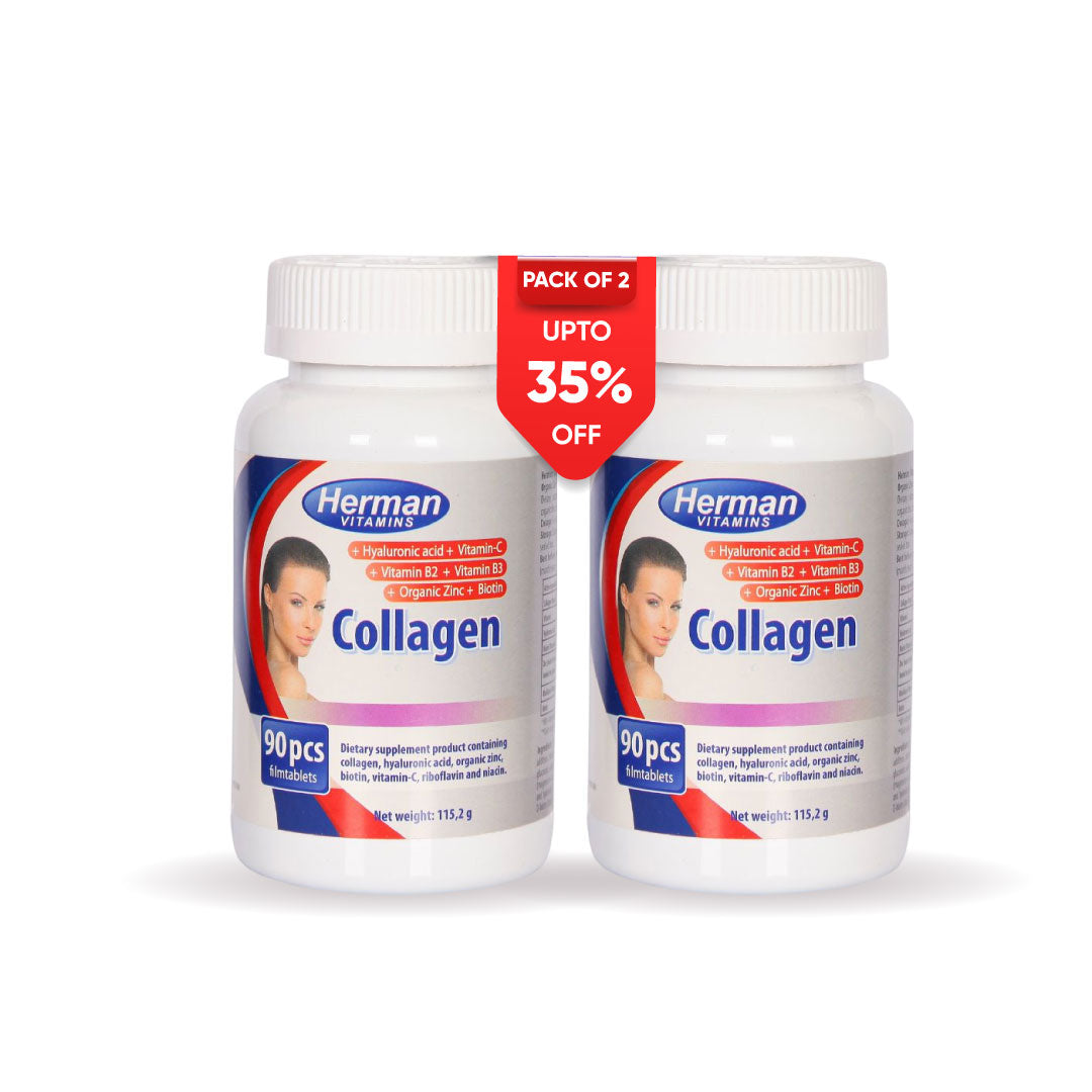 Herman Vitamins Collagen Dietary Supplement Pack of Two