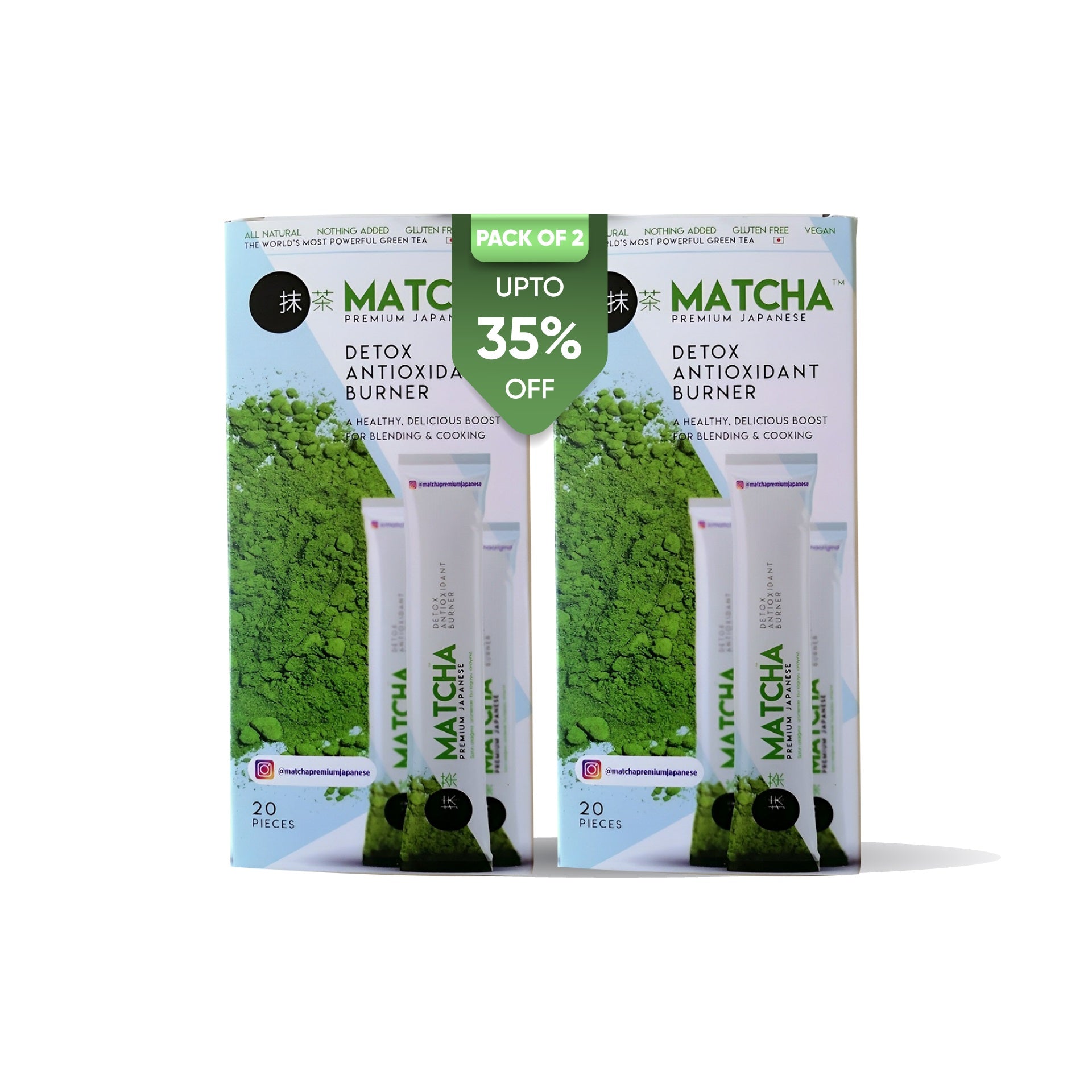 Matcha Premium Japanese pack of 2, Herbal Slimming Tea