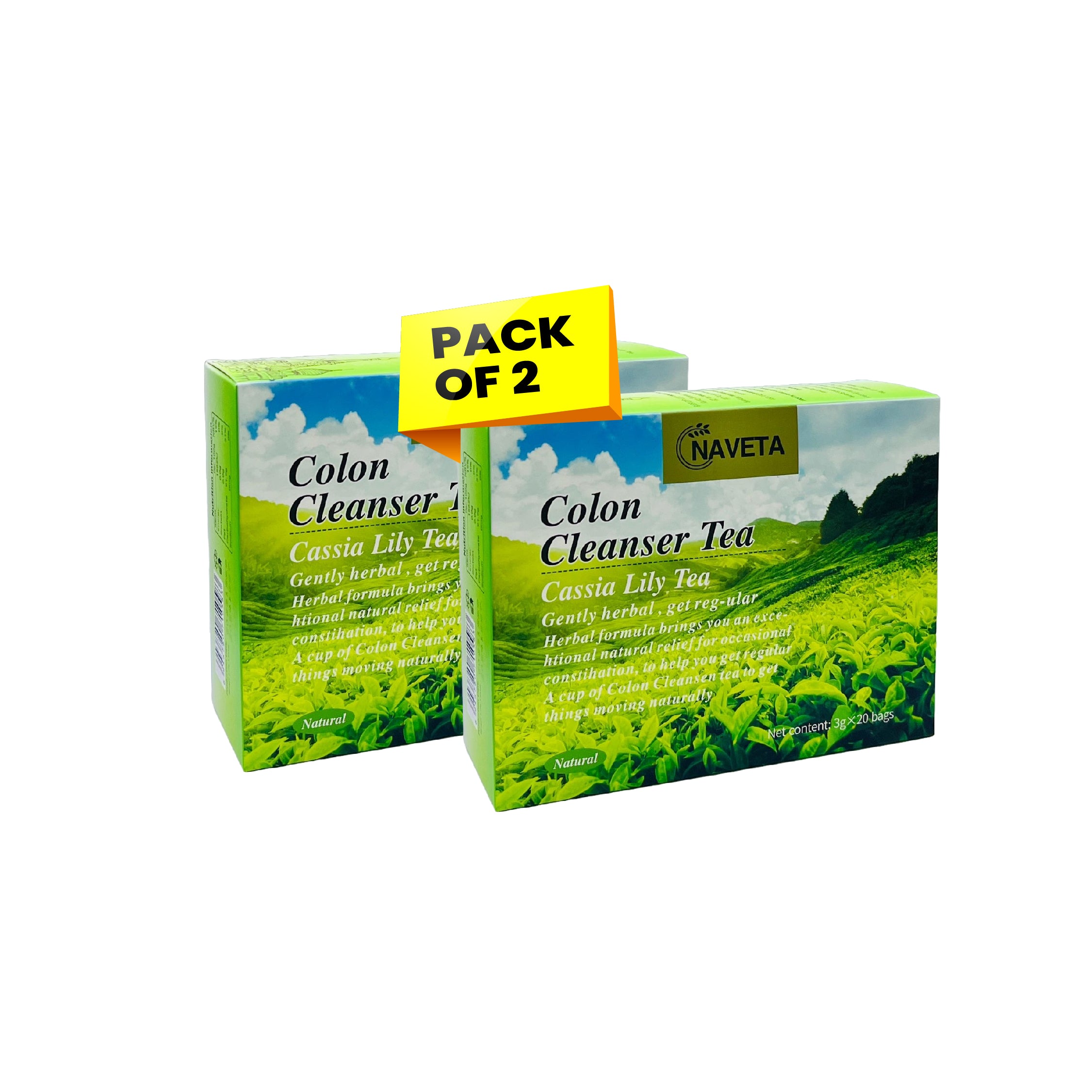 NAVETA Colon Cleanser Tea Cassia Lily Gently Herbal Tea