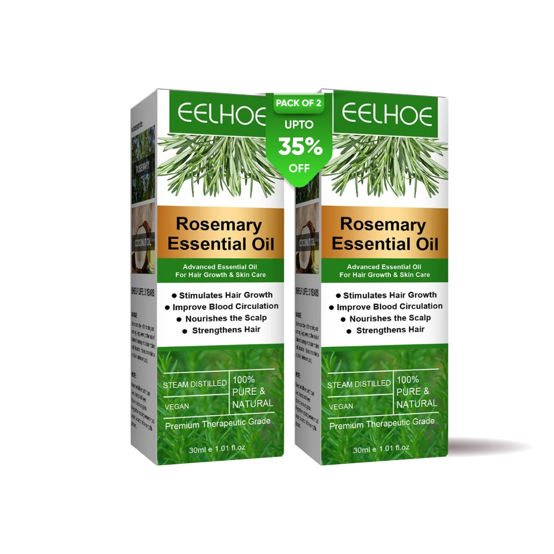 Eelhoe Rosemary Essential Oil for Hair Growth Pack of Two