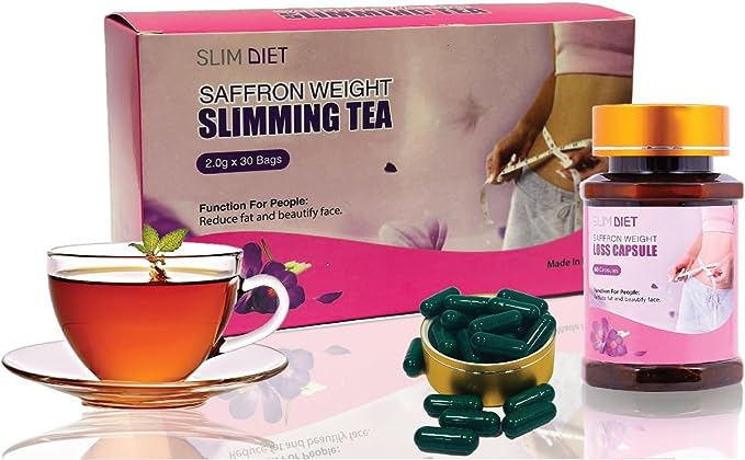 Slim Diet Saffron Weight Loss Capsule and Tea, How To Use Slim Tea