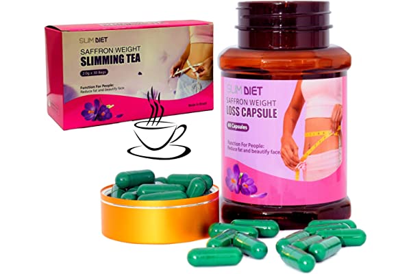 Slim Diet Saffron Weight Loss Slimming Tea and Capsule