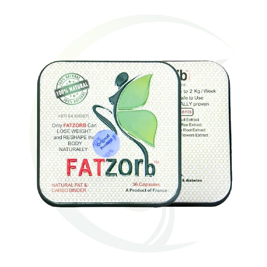 two tins of fatzorb on a white background