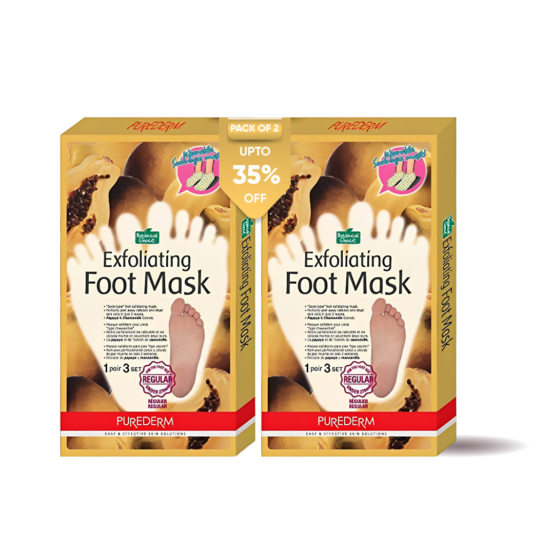Purederm Exfoliating Foot Peel Mask Pack of Two